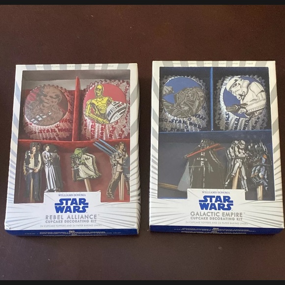 Williams-Sonoma STAR WARS Rebel Alliance Galactic Empire Cupcake Decorating Kits - Picture 2 of 4